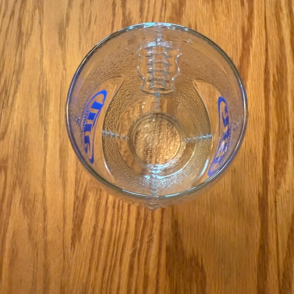 Clear Glass Football Shaped Beer Mug